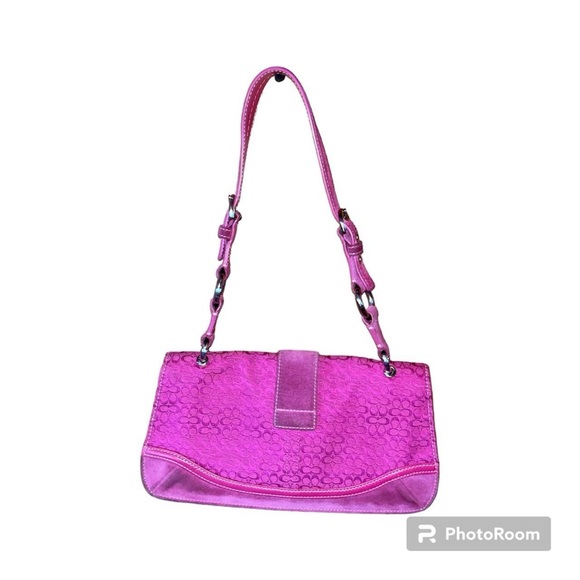 vintage pink coach bag - Picture 2 of 5